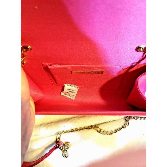 New Rare HOT Pink Y2K Handbag Shoulder bag Humongous Zipper Chain Strap NWT - Picture 3 of 3